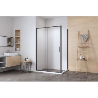 Душевой уголок Aquanet Pleasure Evo AE65-150x100-BT 346128 150x100 см профиль чёрный матовый стекло прозрачное